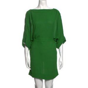 Stella McCartney Emerald Green Dress in Silk